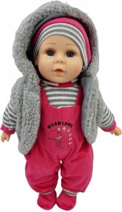 LALKA BOBAS MÓWI I ŚPIEWA 35CM, MARIOTOYS