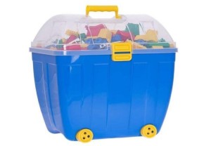 KUFEREK Z KLOCKAMI DUŻY 989EL, HEMAR FAMILY