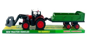 TRAKTOR Z ROZRZUTNIKIEM I TUREM, MACYSZYN TOYS