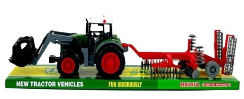 Traktor z broną talerzową z turem, Macyszyn Toys