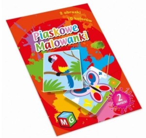 PIASKOWE MALOWANKI MOTYL I PAPUGA