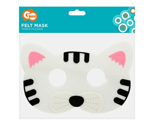 Maska filcowa kotek 18x12cm