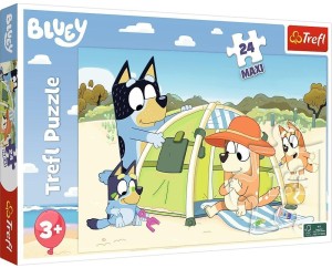 PUZZLE 24 MAXI WSPANIAŁY DZIEŃ BLUEY TREFL, TREFL