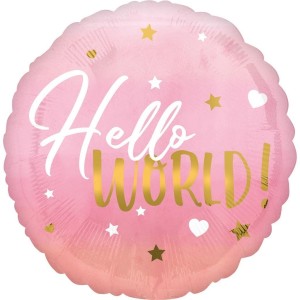BALON FOLIOWY HELLO WORLD