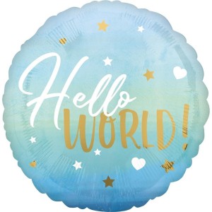 BALON FOLIOWY HELLO WORLD