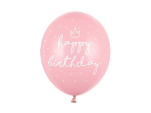 BALONY HAPPY BIRTHDAY BABY 30CM 6SZT