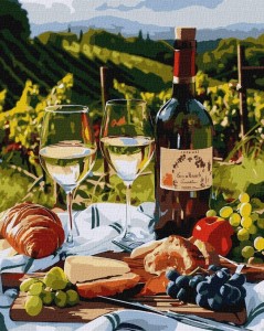 MALOWANIE PO NUMERACH - ULUBIONE WINO 40X50CM