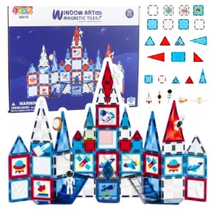 KLOCKI KONSTRUKCYJNE MAGNETYCZNE 90EL, LEANTOYS