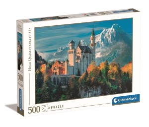 PUZZLE 500 HQ NEUSCHWANSTEIN CASTLE, CLEMENTONI
