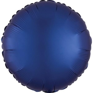 BALON FOLIOWY LUSTRE NAVY NIEBIESKI OKRĄGŁY 43CM