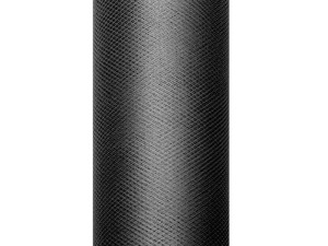TIUL GŁADKI CZARNY 0,3X9M