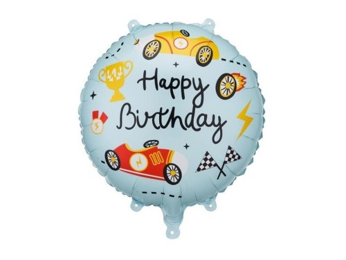 Balon foliowy pastylka Happy Birthday 35x35cm