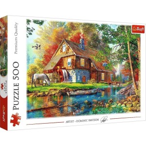 PUZZLE 500 CHATKA NAD RZEKĄ TREFL, INTERDRUK