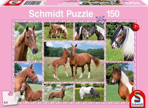 Puzzle 150 Konie G3, Schmidt