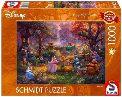 Puzzle PQ 1000 Thomas Kinkade Robin Hood Disney G3