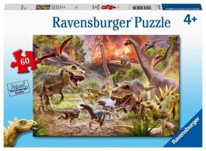 PUZZLE 60 DINOZAURY, RAVENSBURGER