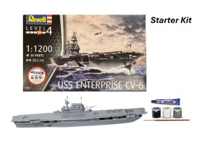 REVELL STARTER KIT - USS ENTERPRISE CV-6