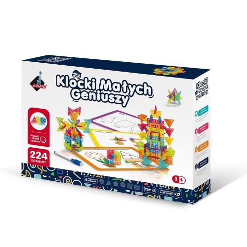 Klocki małych geniuszy śnieżynki 224el, Askato