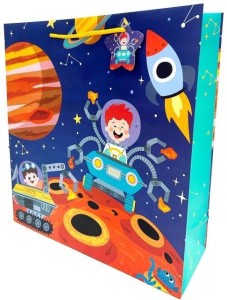TOREBKA OZDOBNA MATOWA 35X37X12CM ASTRONAUTA