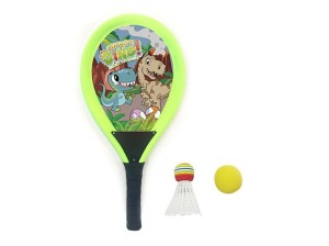 RAKIETKI SPORTOX KIDS DO TENISA Z PIŁKĄ I LOTKĄ