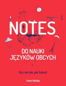 NOTES DO NAUKI JĘZYKÓW OBCYCH CZERWONY