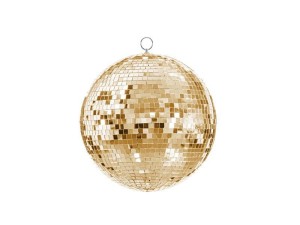 DEKORACJA WISZĄCA KULA DISCO 30CM ZŁOTY