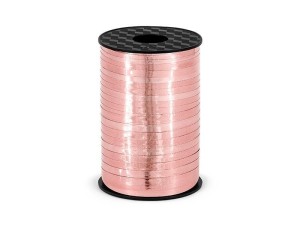 WSTĄŻKA PLASTIKOWA RÓŻOWE ZŁOTO 5MMX225M