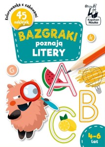 KAPITAN NAUKA BAZGRAKI POZNAJĄ LITERY 4-6 LAT