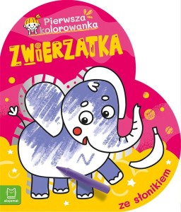 ZWIERZĄTKA. PIERWSZA KOLOROWANKA ZE SŁONIKIEM