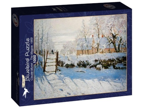 Puzzle 1000 Zima, Claude Monet, Bluebird Puzzle