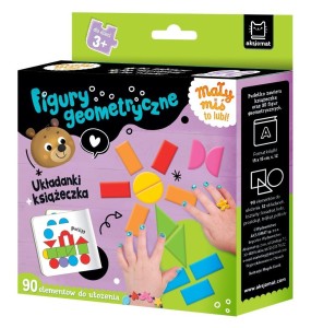 MAŁY MIŚ TO LUBI! FIGURY GEOMETRYCZNE. UKŁADANKI..