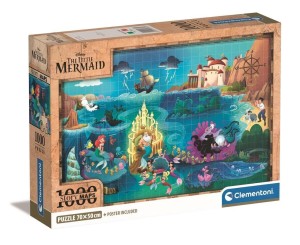 PUZZLE 1000 COMPACT DISNEY MAPS LITTLE MERMAID