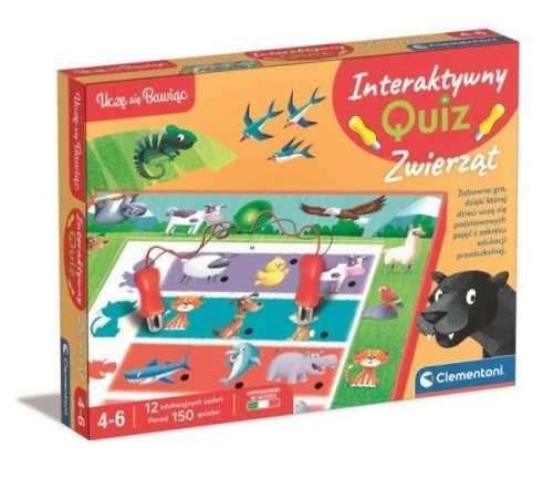 Interaktywny quiz Zwierzęta, Clementoni