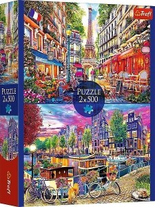 PUZZLE 2X500 EUROPEJSKIE STOLICE TREFL, TREFL
