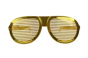 OKULARY XXL ZŁOTE