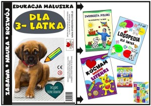 EDUKACJA MALUSZKA - ZESTAW KSIĄŻEK DLA 3 LATKA