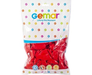BALONY PASTELOWE CZERWONE 21CM 100SZT