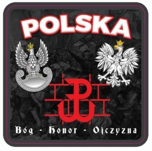 PODKŁADKI POD KUBEK PATRIOTYCZNE, ZESTAW 2SZT