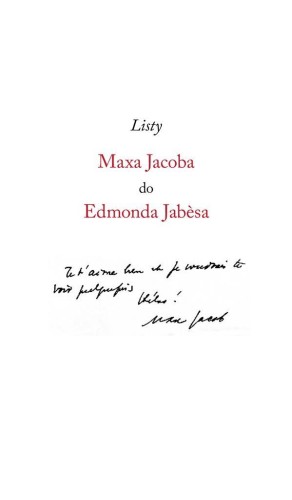 Listy Maxa Jacoba do Edmonda Jabesa, Max Jacob