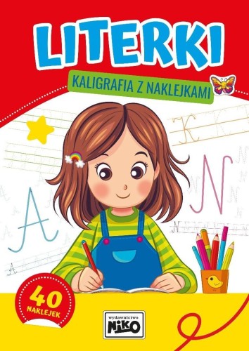Literki - kaligrafia z naklejkami, praca zbiorowa