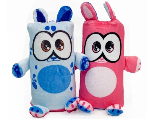 Dublusie dwustronne maskotki Pies Kot, EPEE