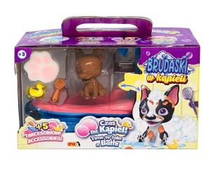 BRUDASKI W KĄPIELI PIESEK BOSTON BIAŁO-ŻÓŁTY 5EL