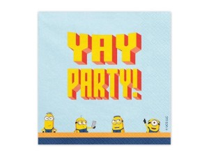SERWETKI MINIONKI 33X33CM 20SZT