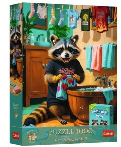 PUZZLE 1000 PREMIUM PLUS DZIEŃ PRANIA SZOPA TREFL