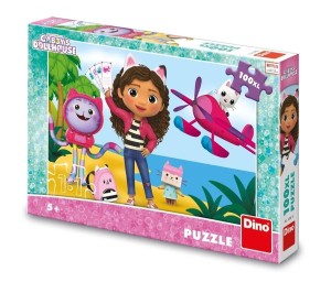 PUZZLE MAXI XL KOCI DOMEK GABI PODRÓŻNICY 100EL