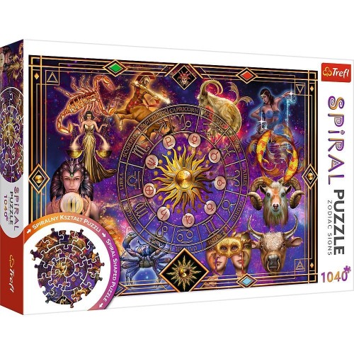 Puzzle 1040 Spiral Znaki zodiaku TREFL, Trefl