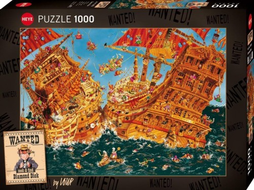 Puzzle 1000 Wanted!-Dick, Loup, Heye