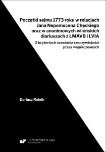 POCZĄTKI SEJMU 1773 ROKU W RELACJACH JANA NEPOMUCE