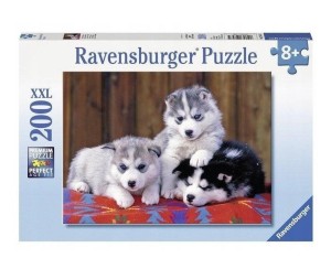 PUZZLE 200 SZCZENIĘTA HUSKY XXL, RAVENSBURGER