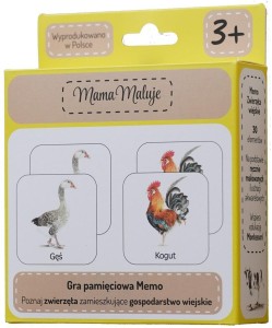 MEMO ZWIERZĘTA WIEJSKIE, MAMA MALUJE